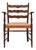 Mid-Century Modern Hand-Carved Wooden Armchair, 1950s For Sale
