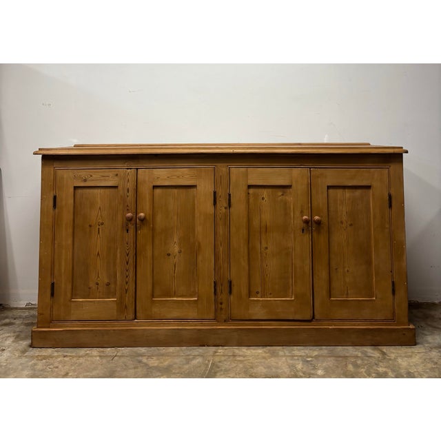 English 19th Century English Pine Sideboard Dresser Base For Sale - Image 3 of 10