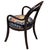 Antique Vienna Secession Bent Oak Armchair W/ Cat Needlepoint Seat by Thonet No.015 For Sale In Los Angeles - Image 6 of 8