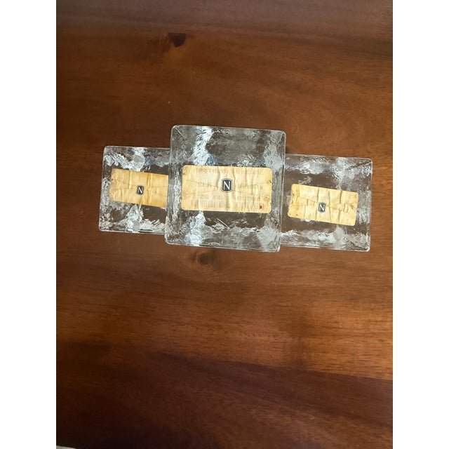 Blenko Cracked Ice Candle Holders For Sale In New York - Image 6 of 9