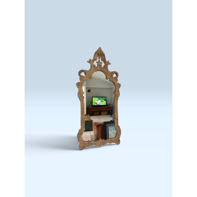 Hollywood Regency Vintage La Barge Hollywood Regency Rococo Revival Ornate Wall Mirror For Sale - Image 3 of 10