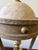 Pair of Neoclassical Travertine, Cast Iron & Brass Sculptural Lamps, Attributed to Michael Taylor For Sale - Image 12 of 17