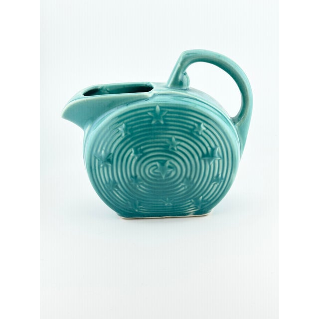 Art Deco Vintage Shawnee Pottery Stars and Stripes Pitcher For Sale - Image 3 of 7