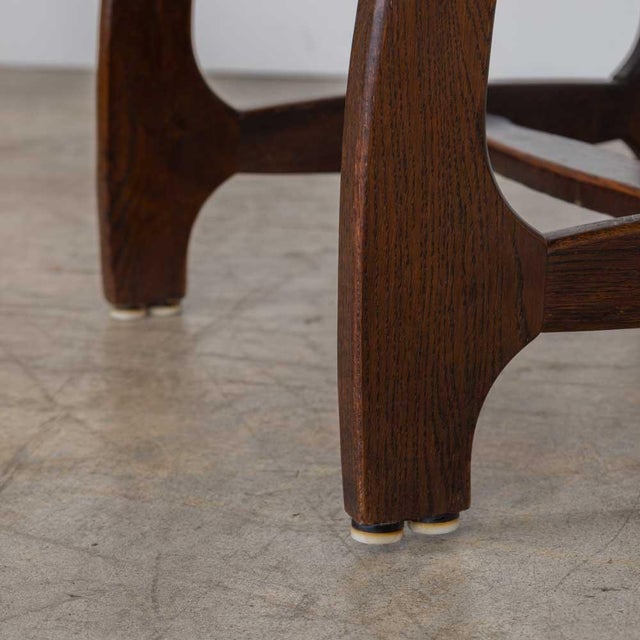 Vintage French Oak Dining Chairs in the Style of Guillerme & Chambron, Set of 6 For Sale - Image 16 of 16