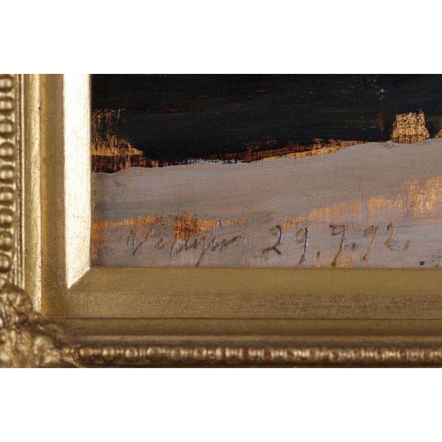 Carlo Follini, Italian Impressionist Venice, 1892, Oil Painting, Framed For Sale - Image 4 of 6