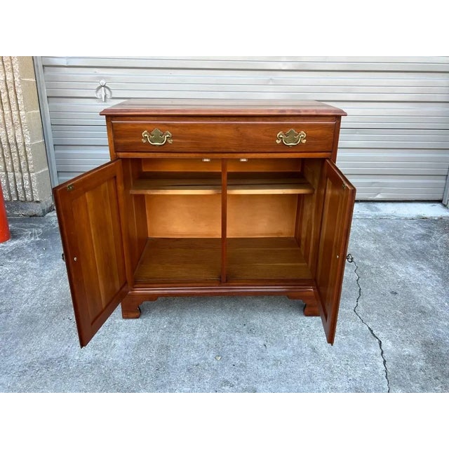 Mid 20th Century Henkel Harris American Colonial Cherry Wood Server or Bar Cabinet For Sale In Washington DC - Image 6 of 12