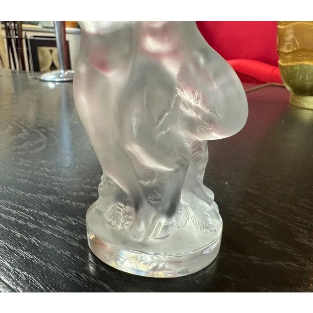 Diana and Pan the Faun Crystal Sculpture from Lalique France, 1960s For Sale - Image 6 of 8
