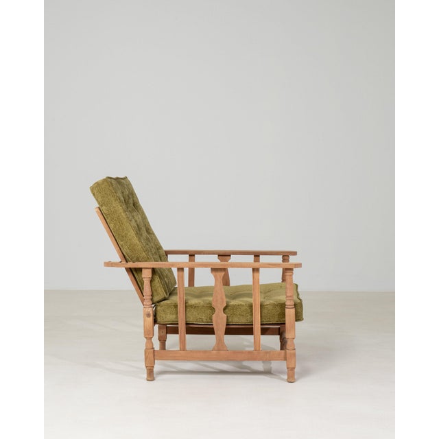19th Century 19th Century France Green Wood Armchair For Sale - Image 5 of 11