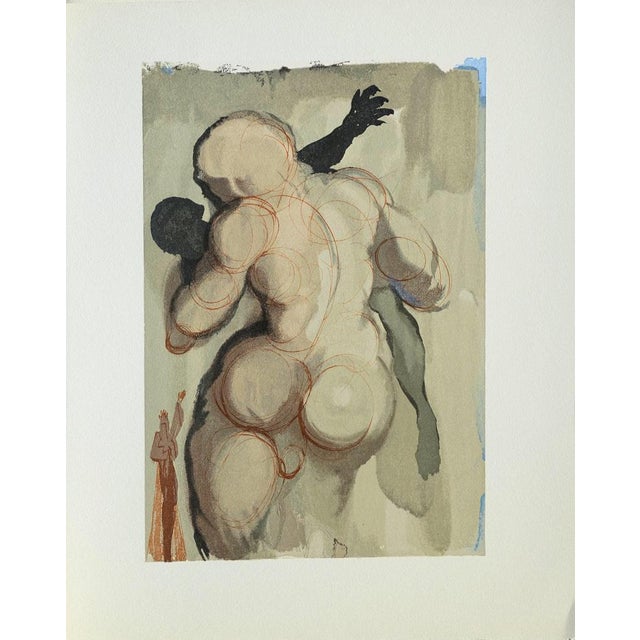 Salvador Dali, Les Négligents frappés de mort violente, Nude, Etching For Sale - Image 5 of 5