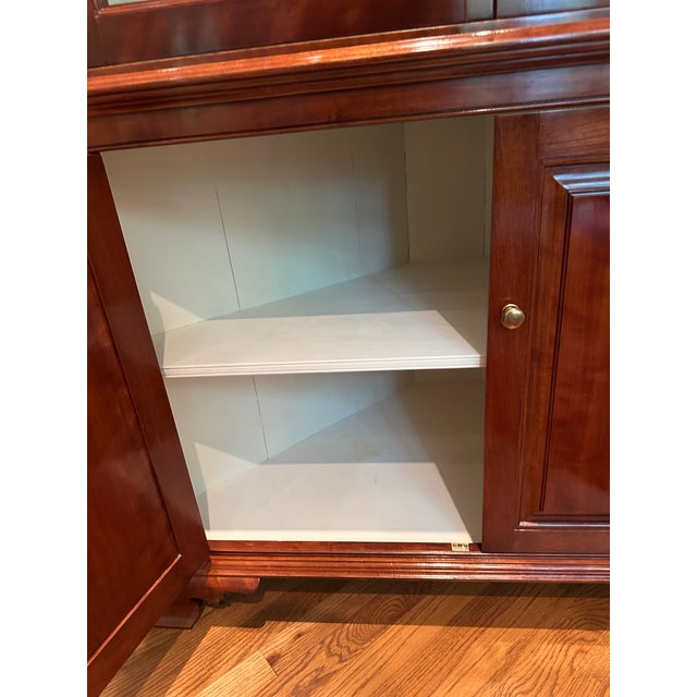 Wood Custom Made Cherry Corner Cabinet For Sale - Image 7 of 9