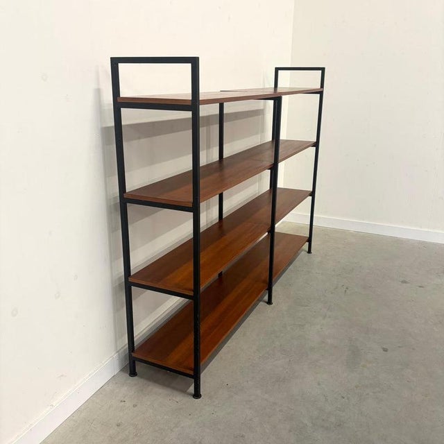 Teak Bookcase or Room Divider, 1960s For Sale - Image 4 of 16