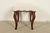Brown Baker Furniture Style French Provincial Louis XV Carved Mahogany Upholstered Stool or Ottoman For Sale - Image 8 of 9