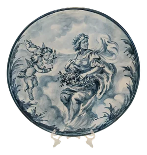 Ceramic Decorative Plate by Giacomo Raimondi for Albisola, Italy, 1960s