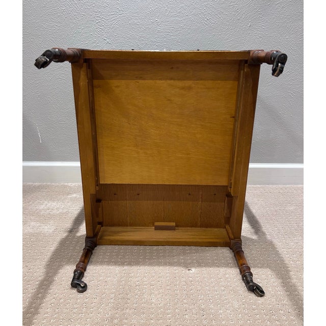 Brown Late 20th Century Southampton Wood Side Table / Server For Sale - Image 8 of 9