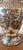 Ceramic Vintage Royal Satsuma Hand-Painted Porcelain Urn Vase With Moriage & Gilt Handles For Sale - Image 7 of 17