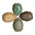 Japanese Kiln-Transmuted Leaf-Pattern Ceramic Small Dish - Set of 4 For Sale