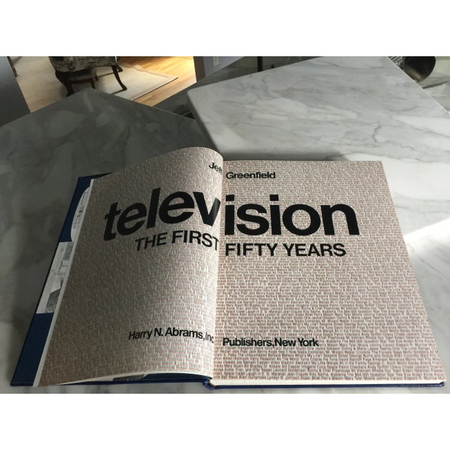 Book - Royal Blue Cover - "Television - the First Fifty Years" Book For Sale - Image 4 of 13