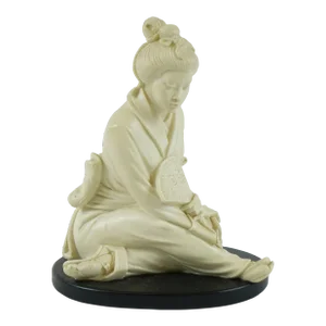 Antique Japanese Sculpture of Woman
