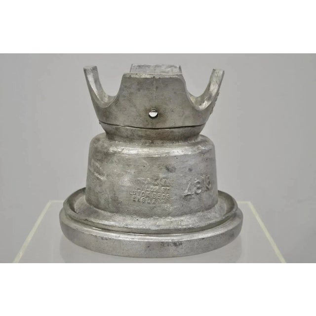 Art Deco Vintage Boon & Lane Aluminum Hat Block Mold Form Millinery Luton Beds England A For Sale - Image 3 of 12