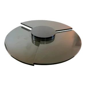1970s Revolving Modern Lacquered Coffee Table