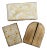 1950s Florentine Wood Pieces; Box, Triptych - Set of 3 For Sale