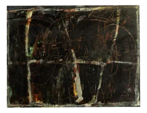 Karin Witte, Large Format Composition, 1995, Acrylic with Sand on Canvas