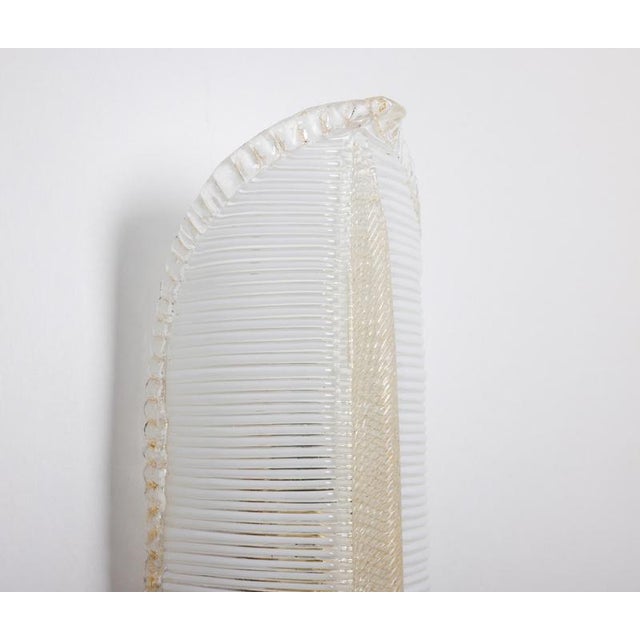 Gold Murano Glass Wall Sconces from Barovier & Toso, Italy, 1970s, Set of 2 For Sale - Image 8 of 18