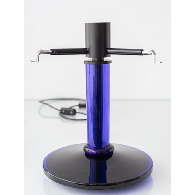 Blue Murano Glass Murrine Table Lamp by Gae Aulenti for Vistosi, 1970s For Sale - Image 11 of 12