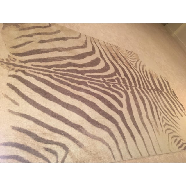 Printed Zebra Rug 5" x 8" Chairish