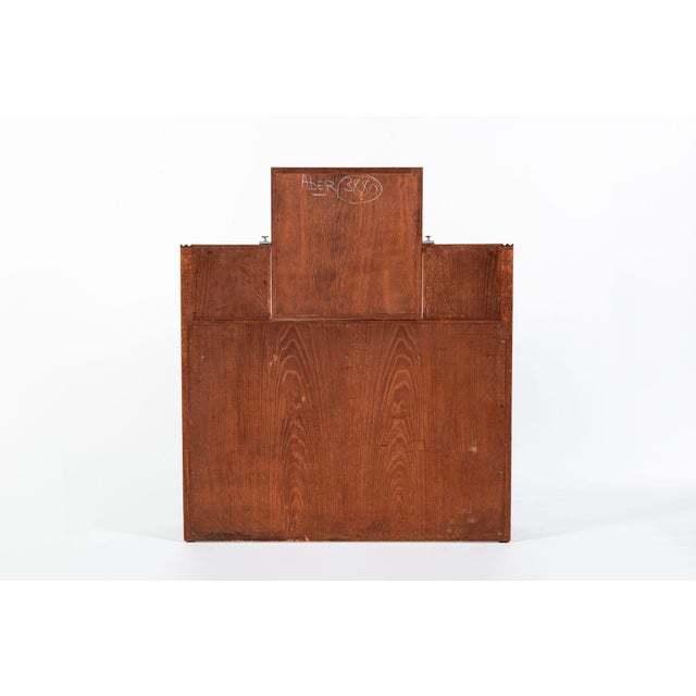 Antique French Art Deco Macassar Ebony Vanity Cabinet by Georges Champion, Attributed For Sale - Image 4 of 15