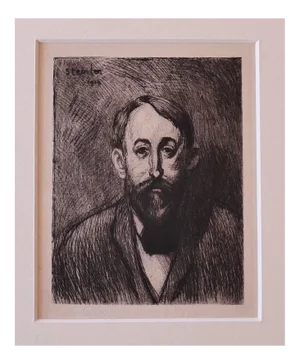 Théophile Alexandre Steinlen, Portrait, Etching, 1914
