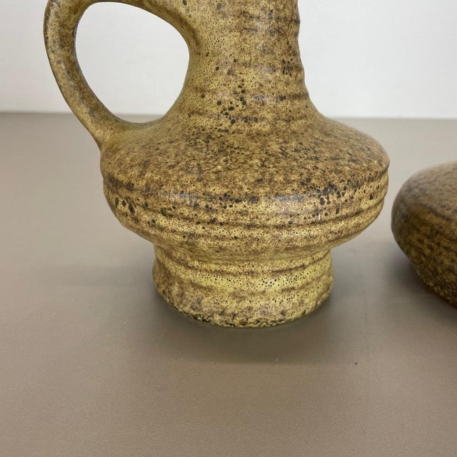 1970s Ceramic Studio Pottery Vases from Vest Keramiek, Netherlands, 1970s, Set of 2 For Sale - Image 5 of 18