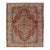 Antique Persian Bakhtiari Rug With Red Field and Blue Medallion Design For Sale