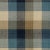 Sample - Schumacher Graylyn Plaid Fabric in Indigo For Sale