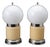 Murano Glass Lamps from Manifattura Di Murano, 1950s, Set of 2 For Sale