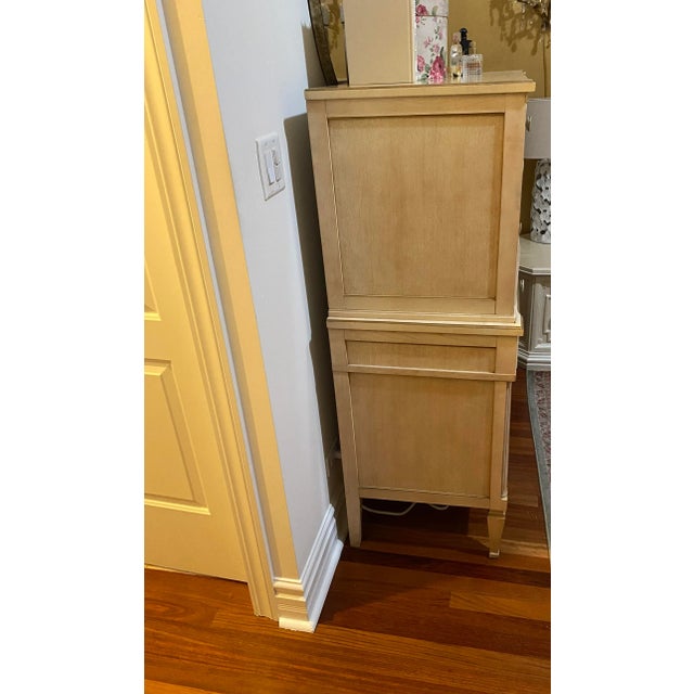 Wood Mid 20th Century Hollywood Regency Dresser Stack of Drawers For Sale - Image 7 of 9
