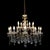 Crystal & Gilt Bronze 15-Light Chandelier C1940 For Sale - Image 6 of 10