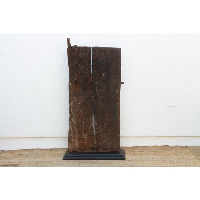 Wood Ancient Primitive Bamana Ta-Koy Lock African Door For Sale - Image 7 of 8
