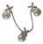 Delicate Pearl /Silver Pendant Set For Sale