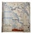 Vintage School Map of Atlantic Coast and Mediterranean Sea, 1950s For Sale