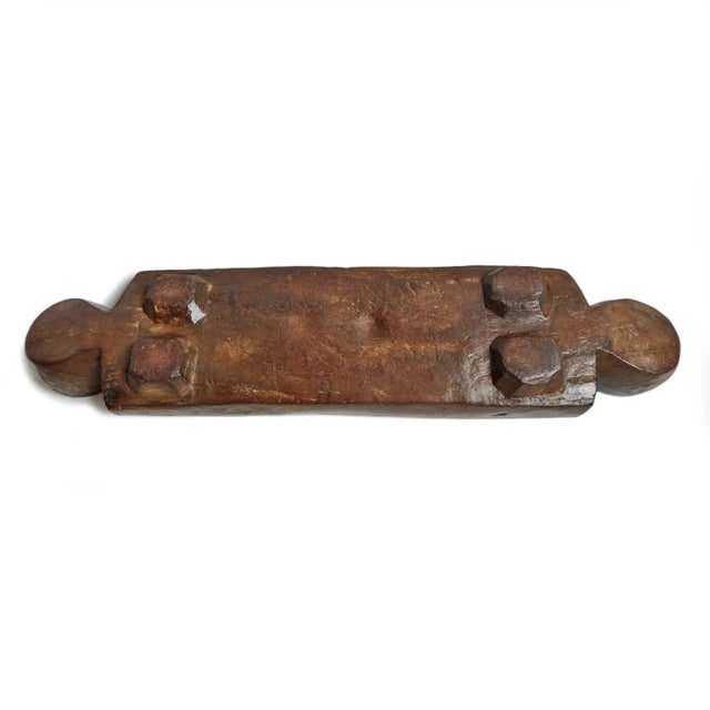 Modern Vintage Rustic Old African Carved Mancala Game Board For Sale - Image 3 of 4