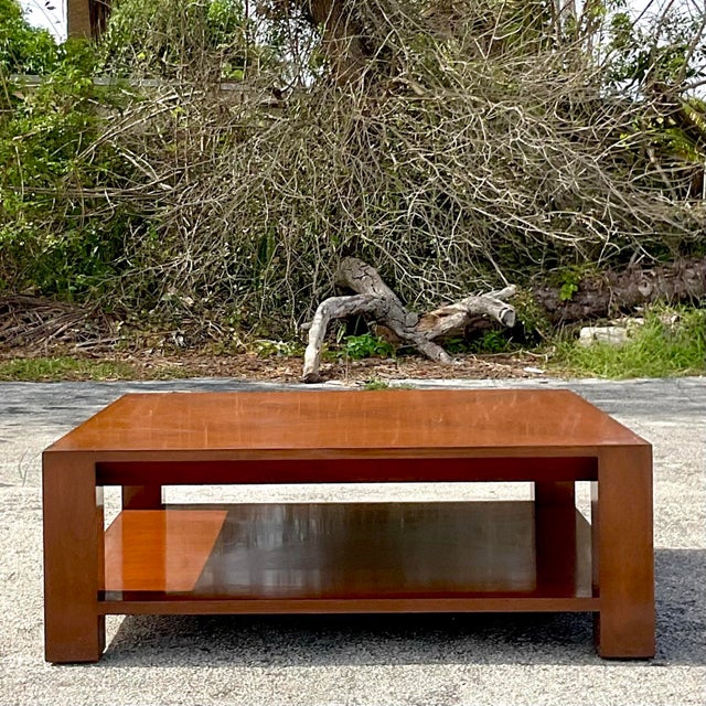 A fantastic vintage Contemporary coffee table. Made by the legendary Nancy Corzine and tagged on the bottom. Acquired from...