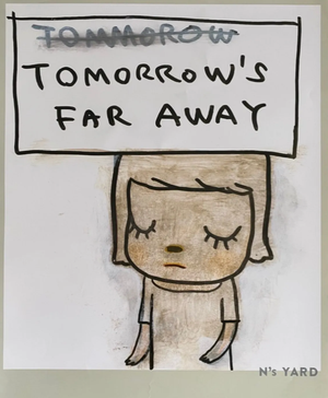 Yoshitomo Nara, Tomorrows Far Away, 2020, Paper