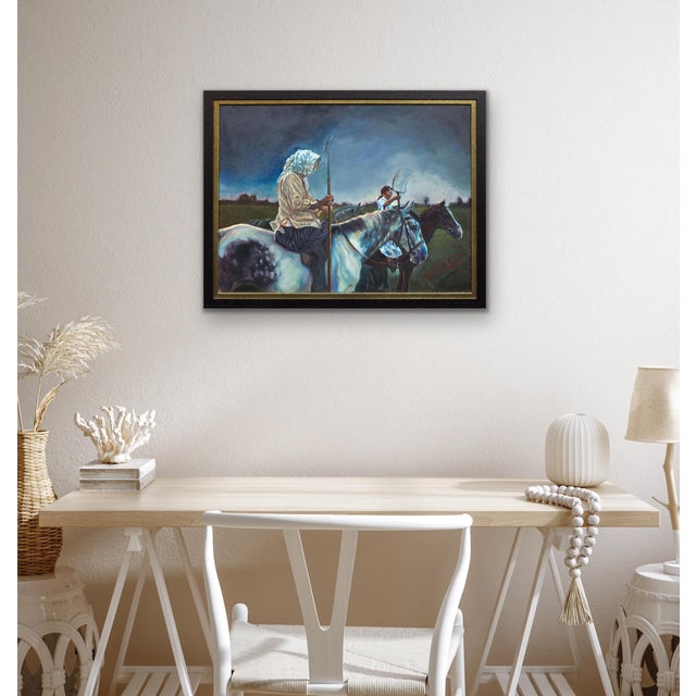 Elin Sian Blake, The Hosts of Rebecca after Alexander Cordell, 21st Century, Oil on Canvas For Sale - Image 17 of 18