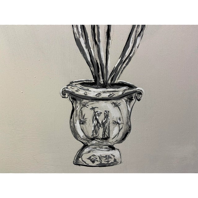 2010s Original Chinoiserie Botanical Painting For Sale - Image 5 of 6