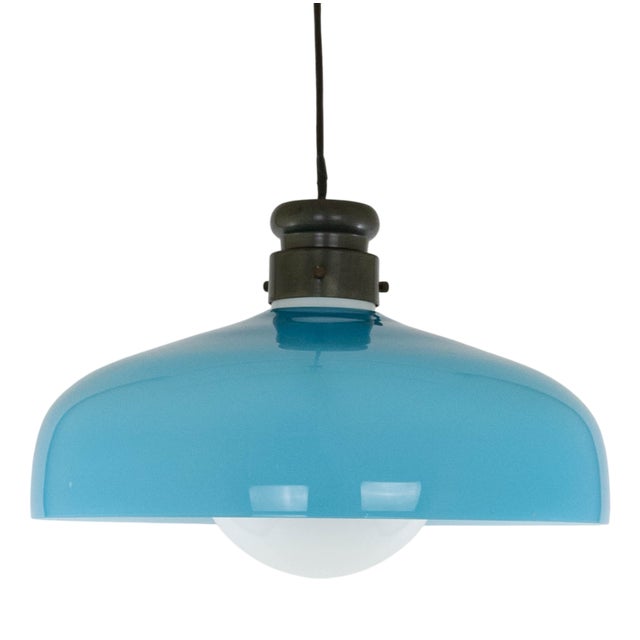 Large Glass L 72 Pendant by Alessandro Pianon for Vistosi, 1960s For Sale