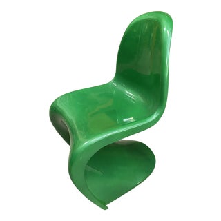 Vintage Mid Century Green Panton S Chair For Sale