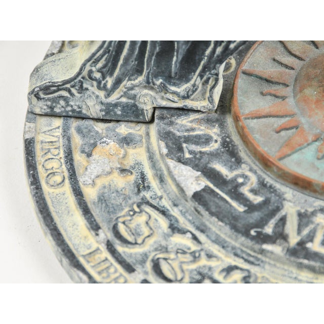 Vintage Mixed Metal Armillary Sphere Garden Decor Sundial Made in Usa For Sale - Image 13 of 18