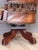 Mid 19th Century English Mahogany and Leather Swivel Desk Chair For Sale - Image 10 of 12