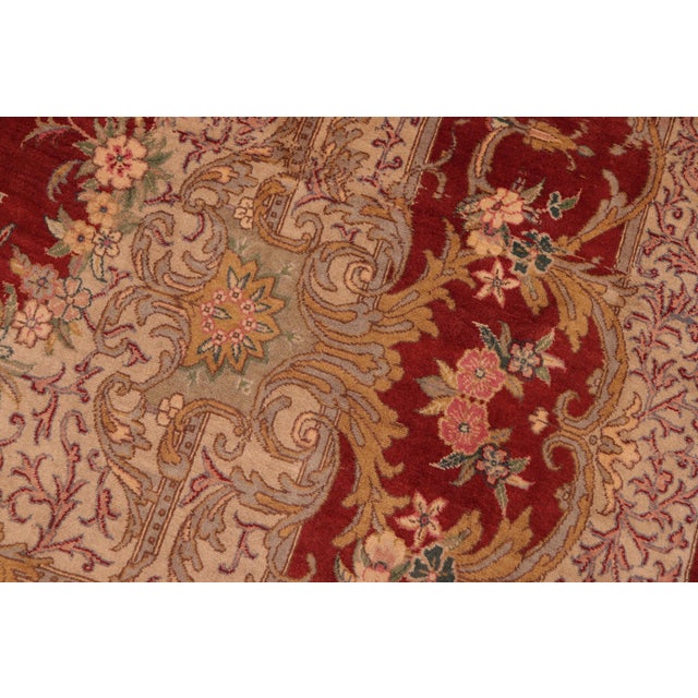 1990s Shabby Chic Medallion 1990's Pak-Persian Rust/Taupe Wool Rug - 6'2'' X 9'7'' For Sale - Image 5 of 9